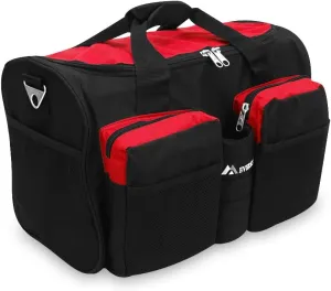 Everest unisex-adult Gym Bag With Wet Pocket ,Red, One Size