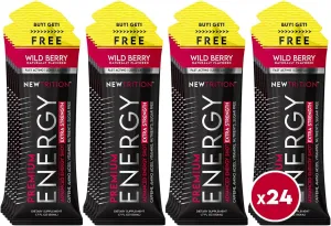 Extra Strength Energy Shots, with Caffeine, Vitamin B & Amino Acids, Sugar-Free Vitamin Energy Shot, 1.7 fl oz, Wild Berry, 24 Count