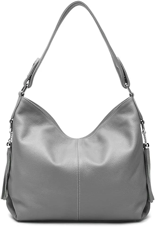 Fashion Soft Real Genuine Leather Tassel Women's Handbag Ladies Shoulder Tote Messenger Hobo Bag Satchel
