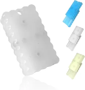 Fidget Toy Adults - Glow-in-The-Dark EDC Haptic Slider for Stress Relief, Focus, and Fun. Luminous Fidget Clicker, Sensory Slider.(White, 1)