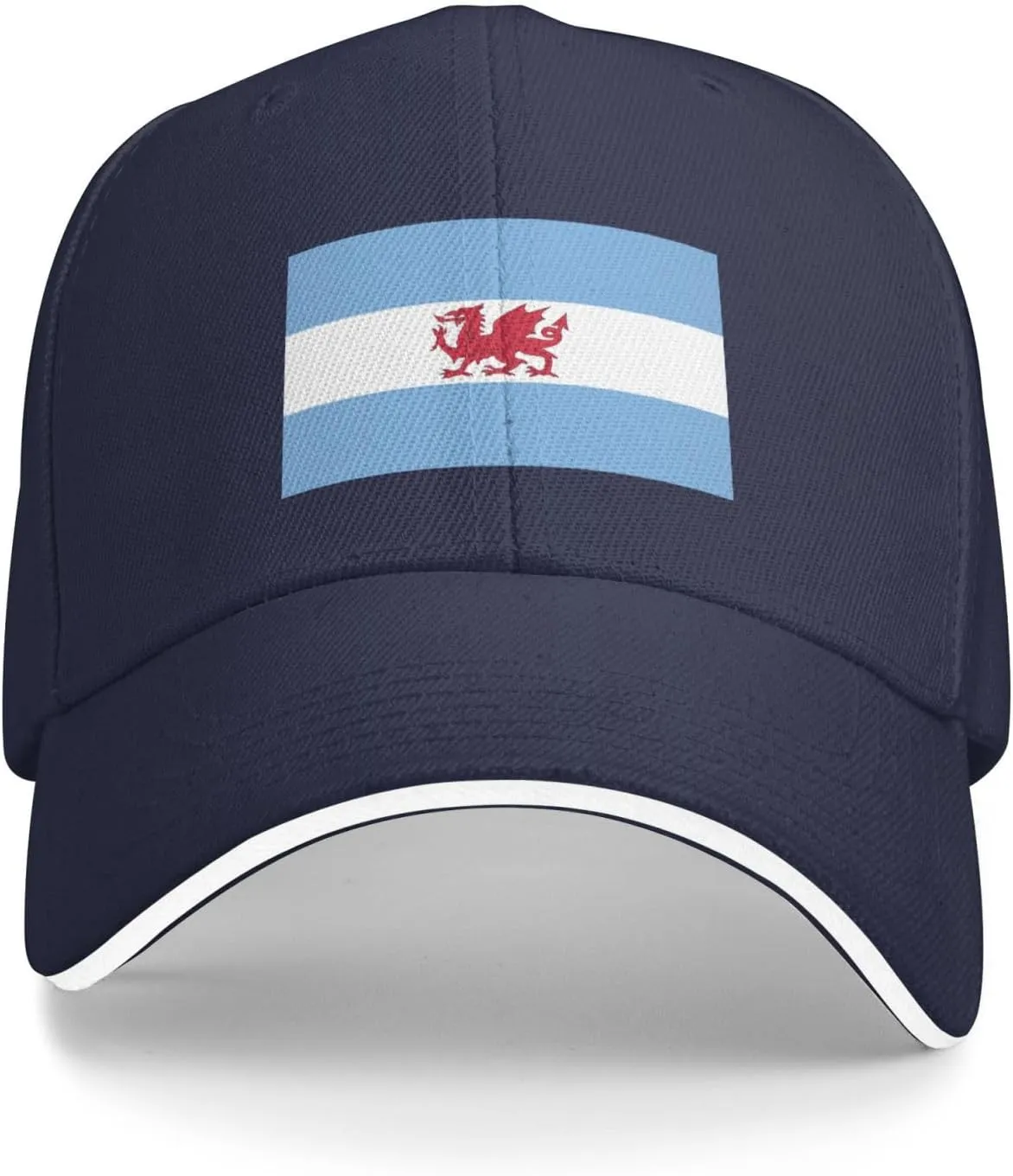 Flag of The Welsh Colony in Patagonia Baseball Cap for Men Women Adjustable Funny Dad Hat