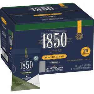 Folgers® 1850 Pioneer Blend Decaf Ground Coffee Pouches