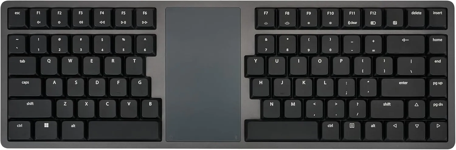 Form Split Touchpad Keyboard | Windows Touchpad | Mechanical Switches | Aluminum Case | Bluetooth | Backlighting | Ergonomic