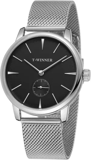 FORSINING Men's Mechanical Hand-Wind Analog Sport Style Wristwatch with Leather Strap