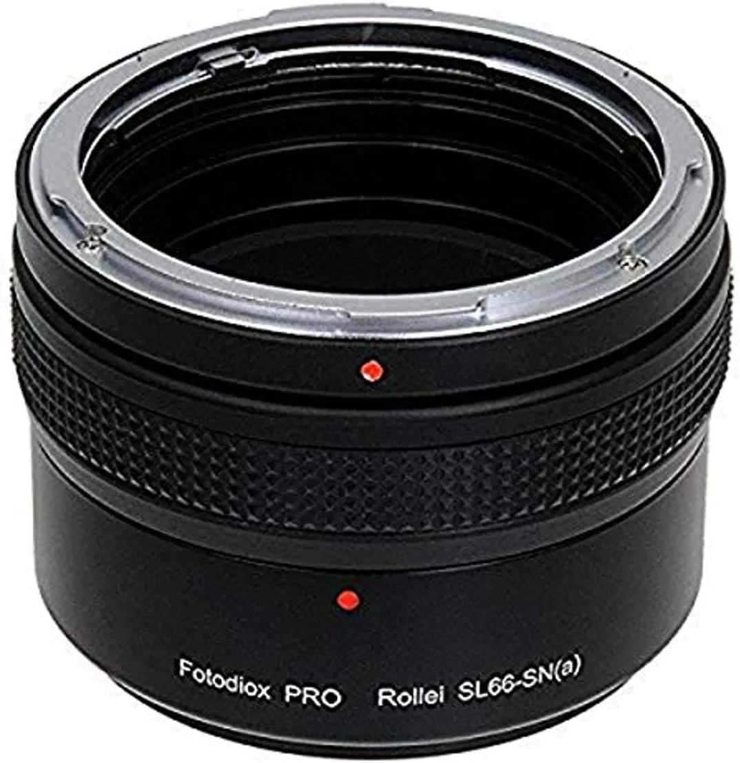 Fotodiox Pro Lens Mount Adapter - Rolleiflex SL66 (Rollei SL66E, SL66X, SL66SE) Series Lens to Sony Alpha (A-Mount, Minolta AF) SLR/DSLR Digital Body (w/Built-in Focusing Helicoid)