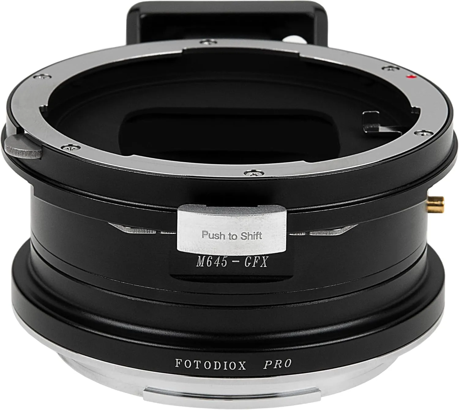 Fotodiox Pro Lens Mount Shift Adapter - Compatible with Mamiya 645 (M645) Mount Lens to Fujifilm G-Mount (GFX) Mirrorless Camera Body
