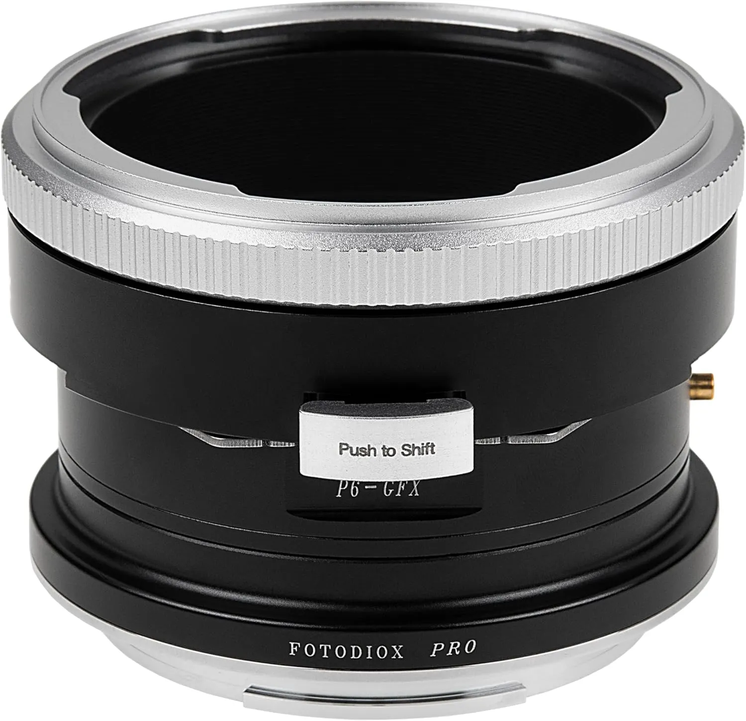 Fotodiox Pro Lens Mount Shift Adapter - Compatible with Pentacon 6 (Kiev 66) Mount Lens to Fujifilm G-Mount (GFX) Mirrorless Camera Body