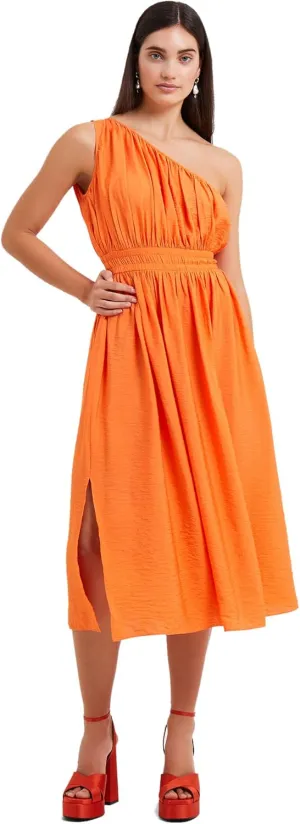 French Connection Women's Faron Midi One Shoulder Dress