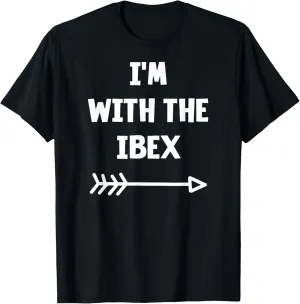 Funny Halloween Quote, I'm With The Ibex, Cool Halloween T-Shirt