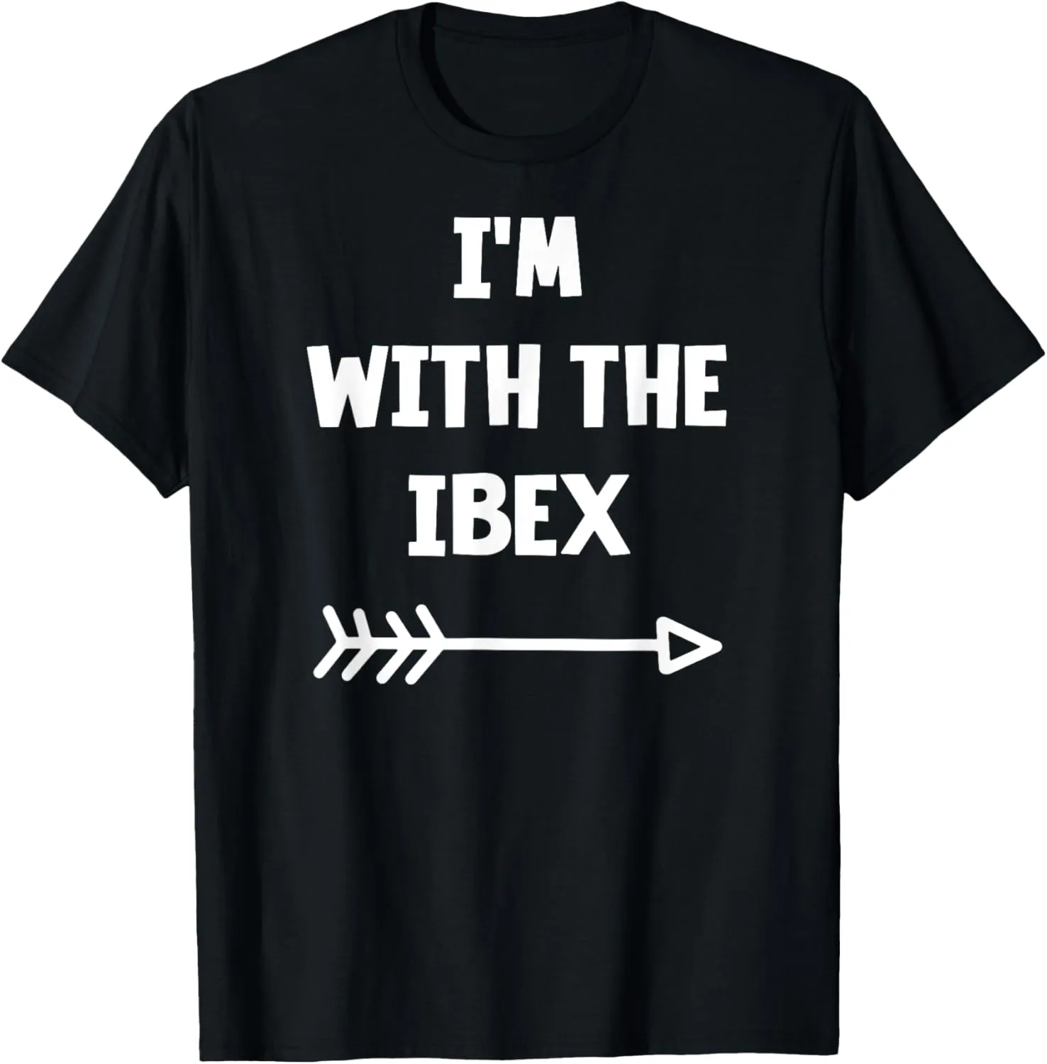 Funny Halloween Quote, I'm With The Ibex, Cool Halloween T-Shirt
