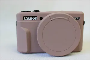 G7 X Mark II Case, BolinUS Fullbody Ultra-Thin Lightweight Rubber Soft Silicone Case Bag Cover for Canon PowerShot G7 X Mark II -Khaki