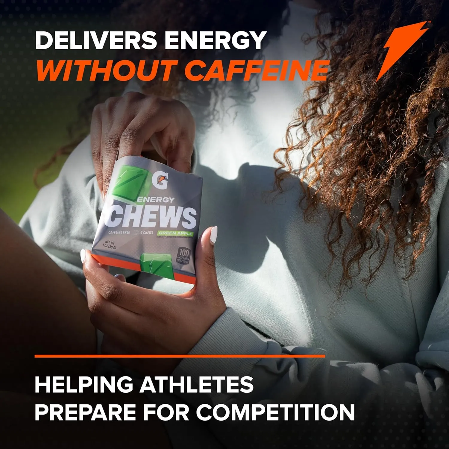 Gatorade Energy Chews, Fruit Punch, Caffeine Free, B12, 1.06 oz - 100 Calorie Pouches, (16 Pack)