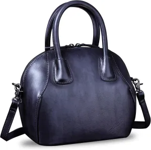 Genuine Leather Handbags for Women Top Handle Satchel Purses Ladies Shoulder Bag Handmade Vintage Crossbody Bag