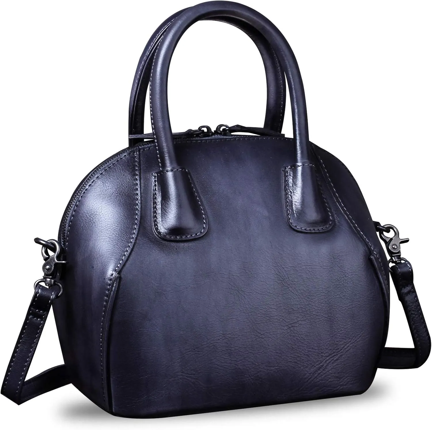 Genuine Leather Handbags for Women Top Handle Satchel Purses Ladies Shoulder Bag Handmade Vintage Crossbody Bag