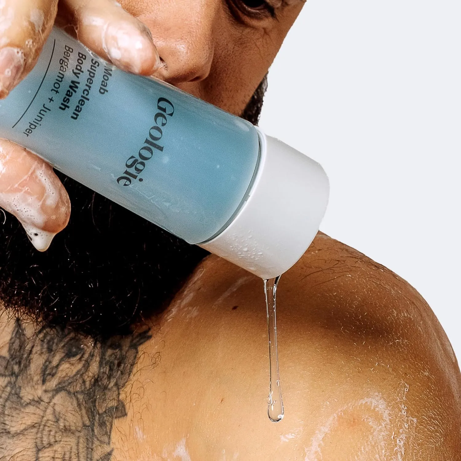 Geologie Moab Superclean Body Wash | Deep Cleansing Bergamot   Juniper Shower Gel for Men & Women | All-Natural Clean & Hydrating Derm-Grade Formula | 8.4 fl oz Bottle
