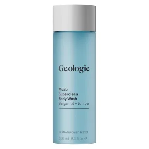 Geologie Moab Superclean Body Wash | Deep Cleansing Bergamot   Juniper Shower Gel for Men & Women | All-Natural Clean & Hydrating Derm-Grade Formula | 8.4 fl oz Bottle