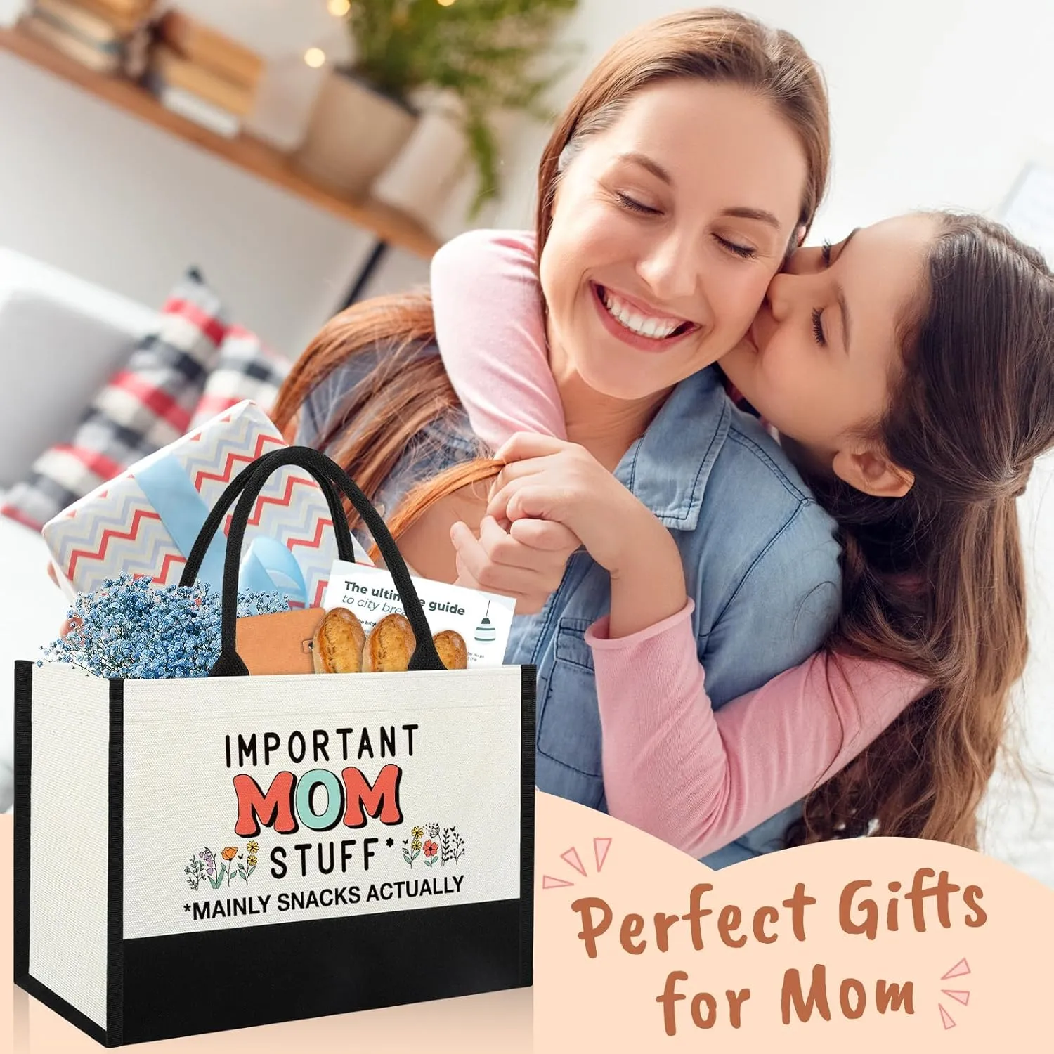 Gifts for Mom Mothers Day from Daughter Son, Mom Birthday Christmas Cool Gifts for Mama Mammy, Mother Shopping Tote Bag