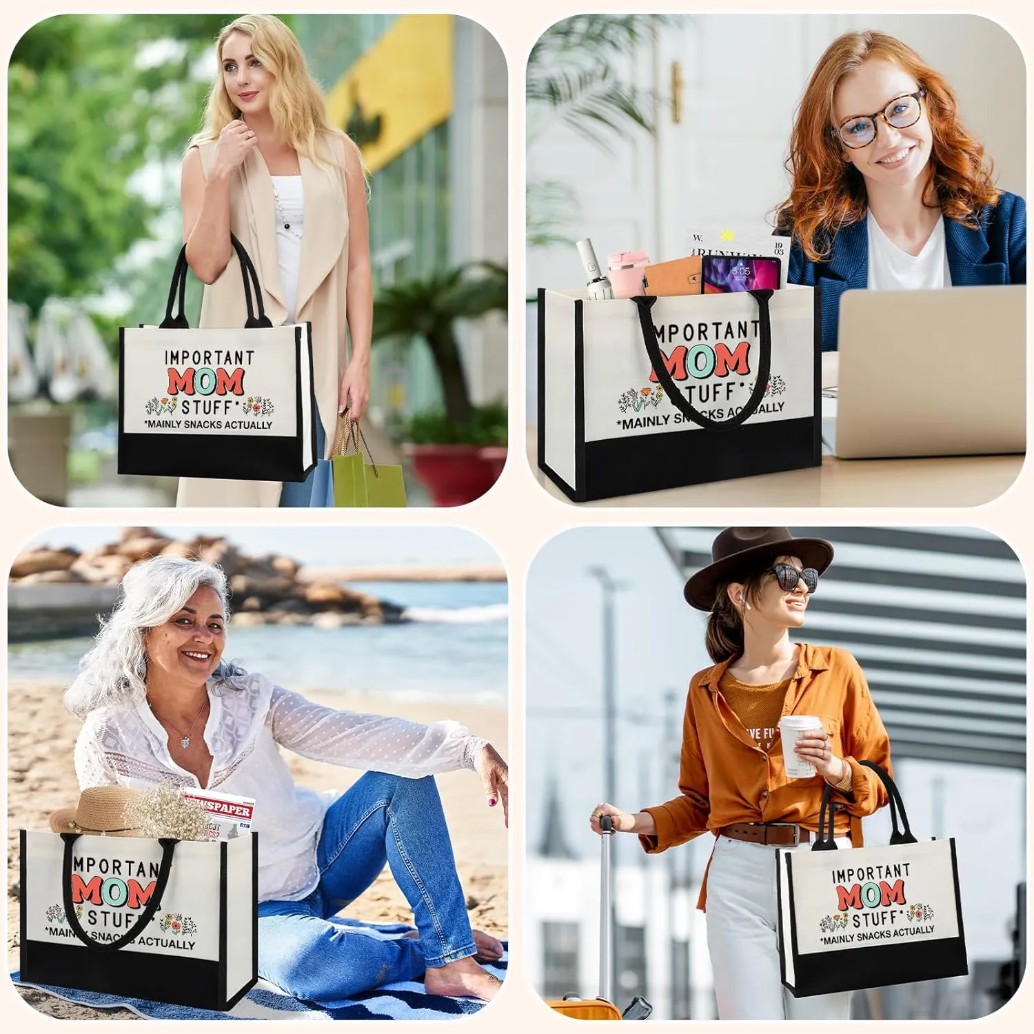 Gifts for Mom Mothers Day from Daughter Son, Mom Birthday Christmas Cool Gifts for Mama Mammy, Mother Shopping Tote Bag