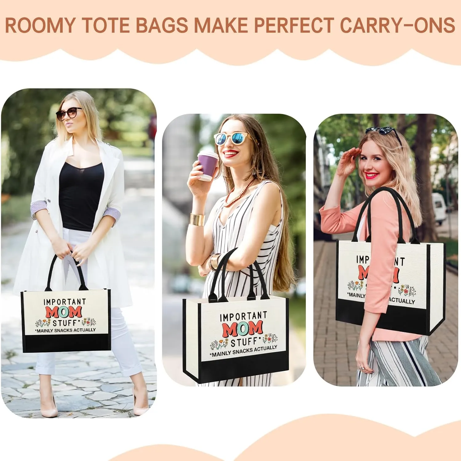 Gifts for Mom Mothers Day from Daughter Son, Mom Birthday Christmas Cool Gifts for Mama Mammy, Mother Shopping Tote Bag