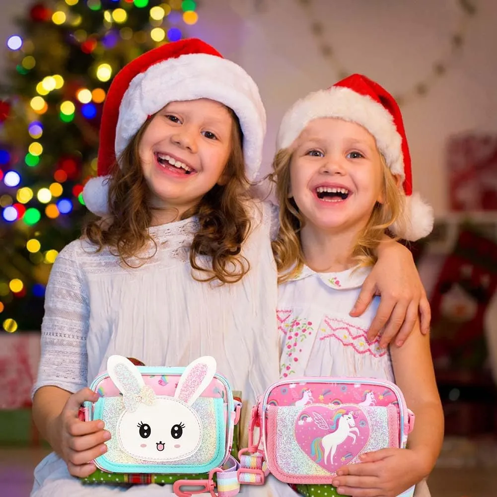 Girls Purse for Kids Age 3-12 - Purse for Little Girl Gifts, Crossbody Bag Bunny