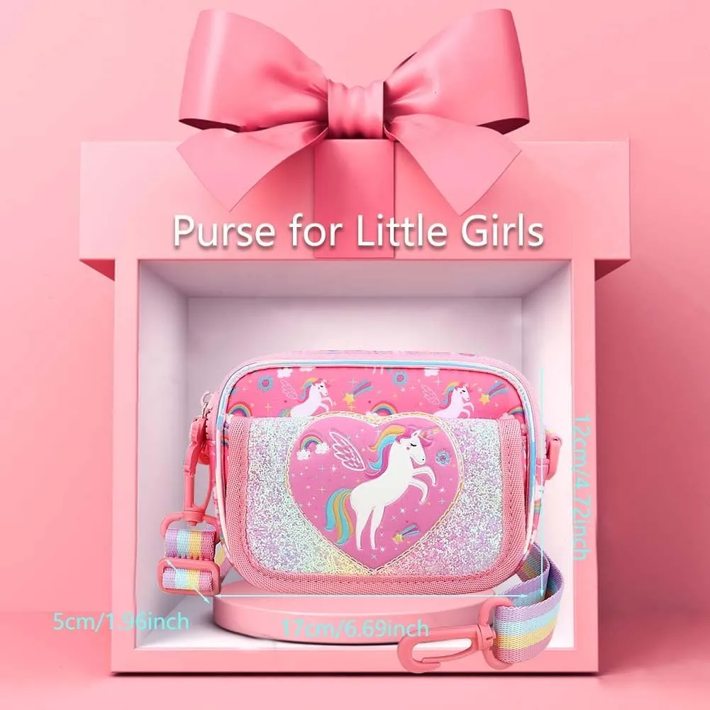 Girls Purse for Kids Age 3-12 - Purse for Little Girl Gifts, Crossbody Bag Bunny