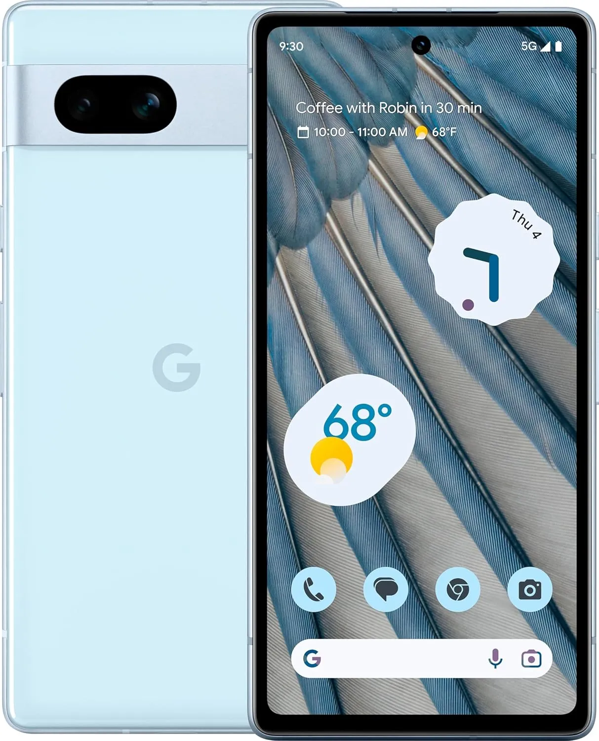 Google Pixel 7a 5G, US Version, 128GB, Sea - T-Mobile (Renewed)