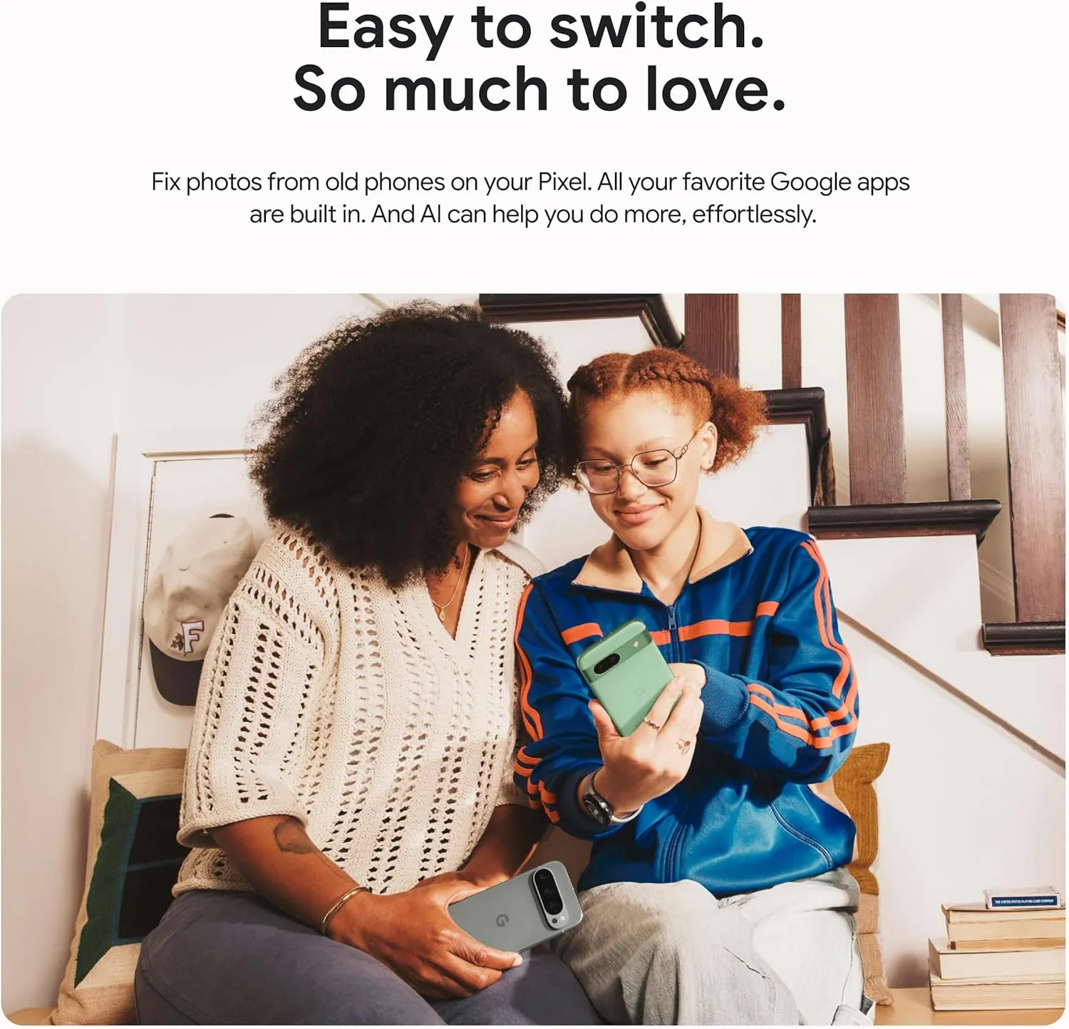 Google Pixel 9 - Unlocked Android Smartphone with Gemini, 24-Hour Battery, Advanced Camera, and 6.3" Actua Display - Porcelain - 128 GB