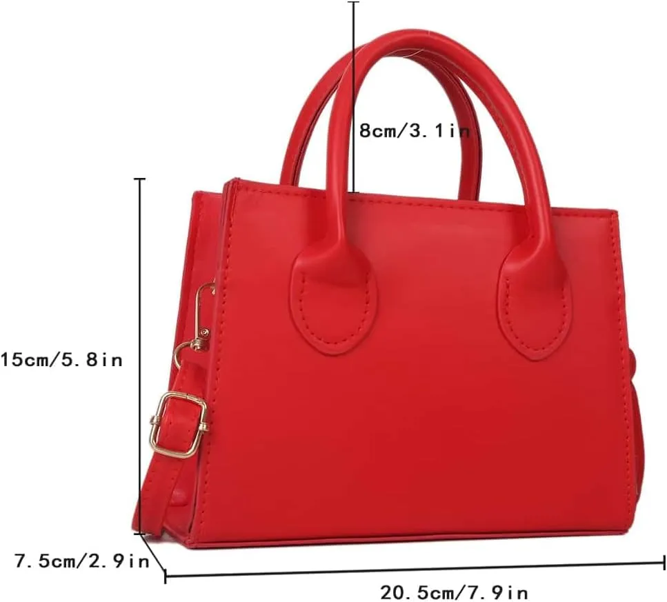 GORGLITTER Women's Small Crossbody Purse Double Handle Satchel Shoulder Bag Crossbody Square Bag Purse Handbag