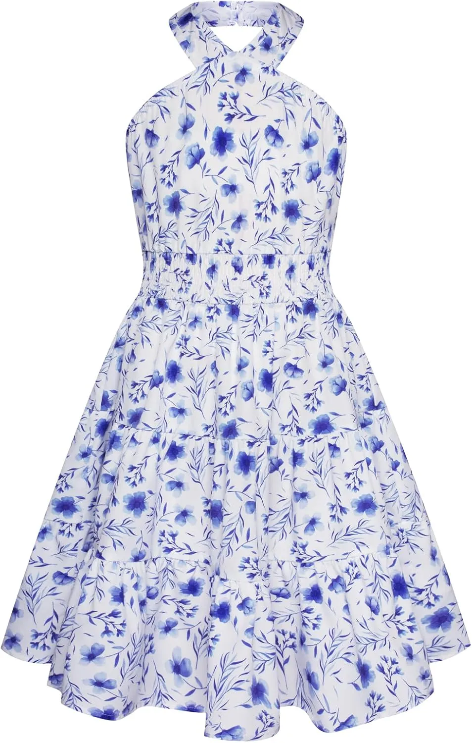 GRACE KARIN Girls Summer Dress Off Shoulder Floral A-line Midi Dress 5-14Y