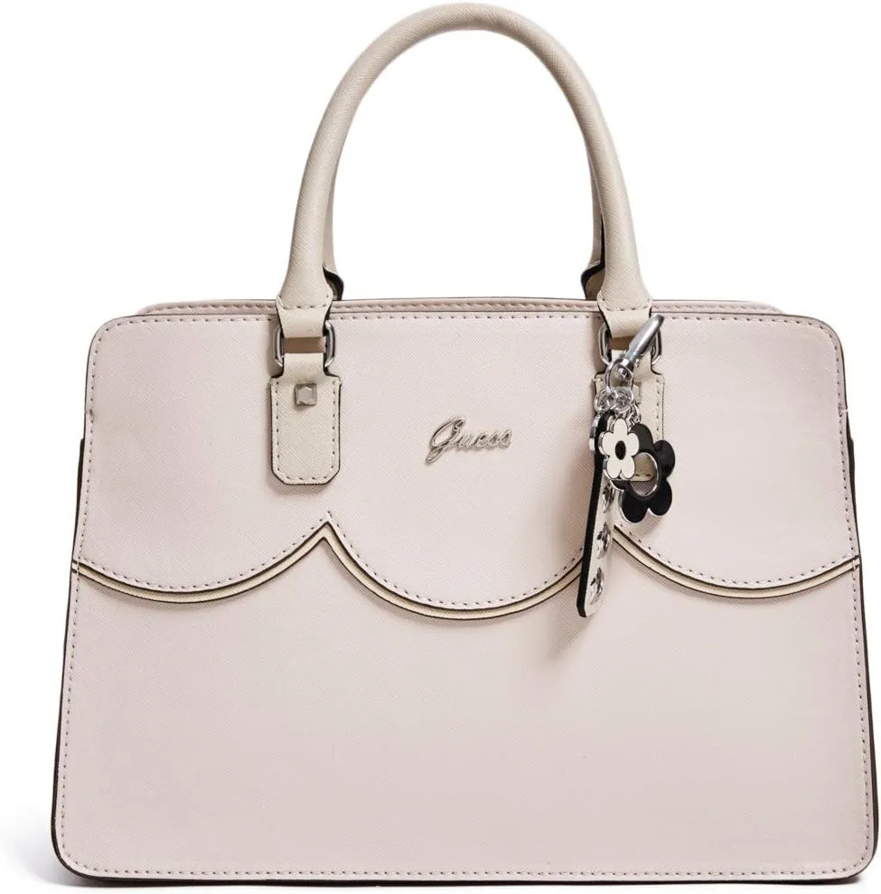 GUESS Factory Women's Saffiano Scalloped Box Satchel
