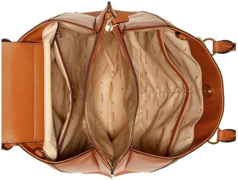 GUESS Noelle Girlfriend Satchel, Brown
