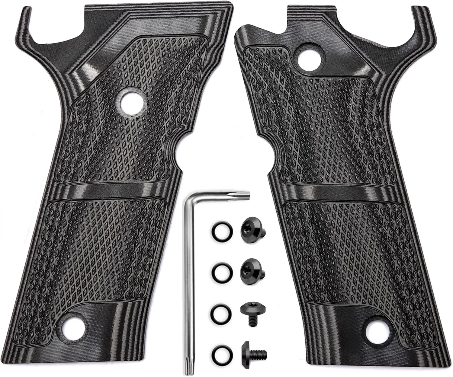 Guuun G10 Grips for Beretta 92X Performance, OPS Shadow Matrix Texture Makes The Stick to Your Hand