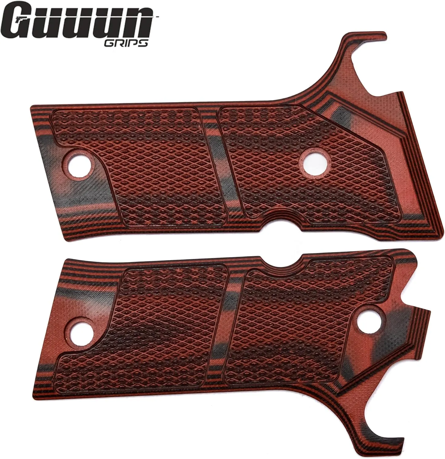 Guuun G10 Grips for Beretta 92X Performance, OPS Shadow Matrix Texture Makes The Stick to Your Hand
