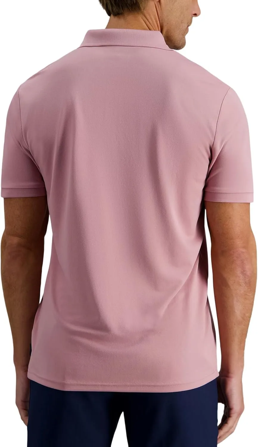 Haggar Men's Short Sleeve Stretch Polo (Regular and Big and Tall Sizes)