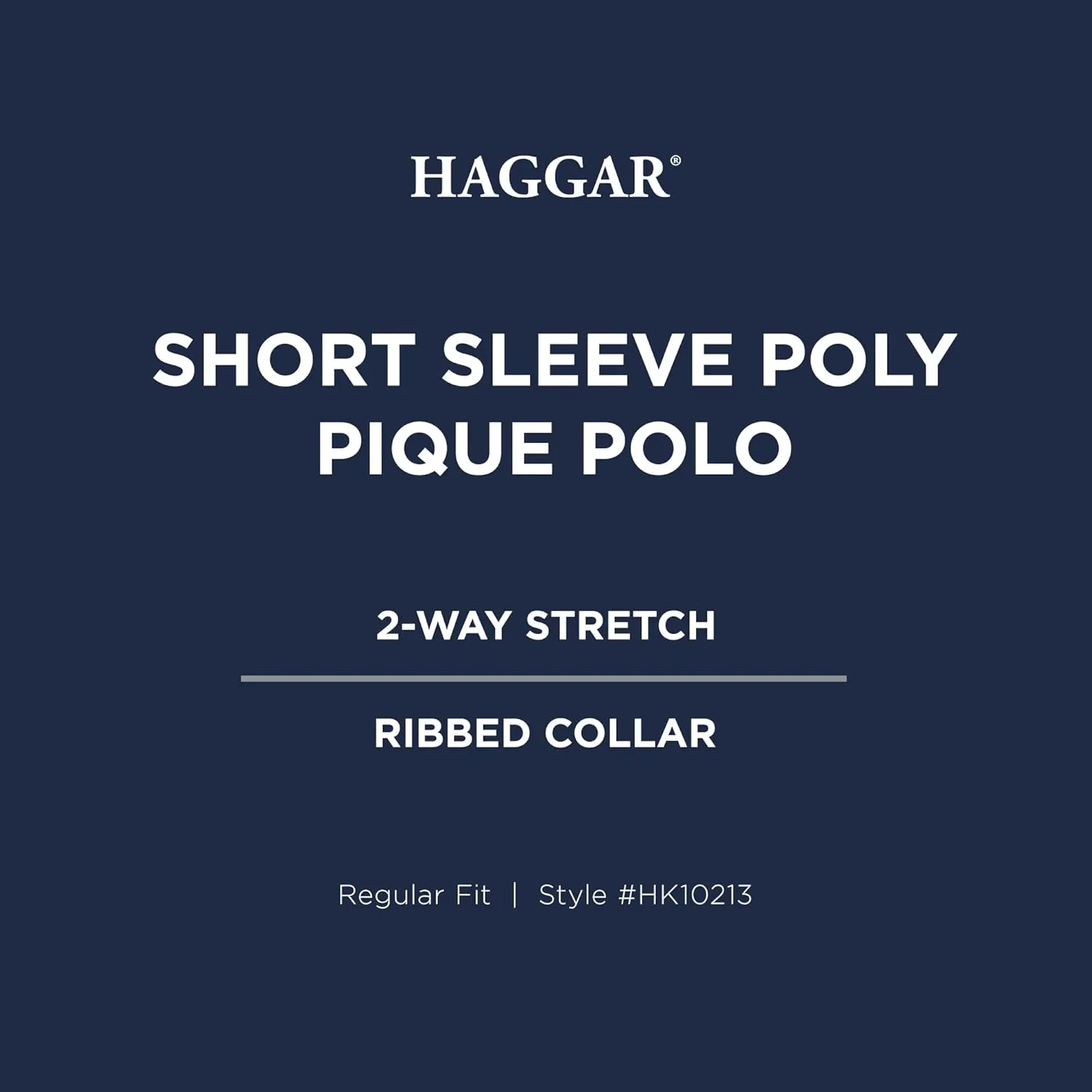 Haggar Men's Short Sleeve Stretch Polo (Regular and Big and Tall Sizes)
