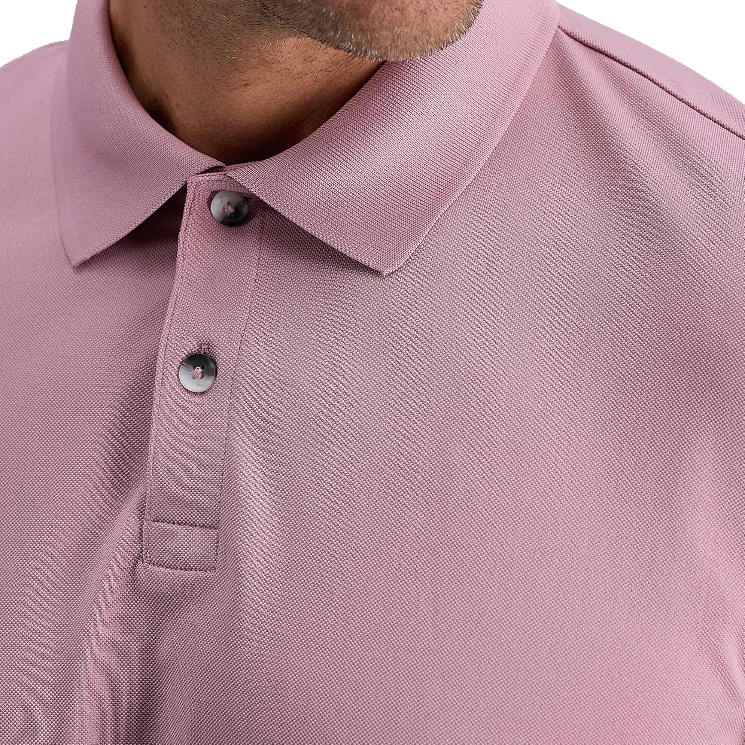Haggar Men's Short Sleeve Stretch Polo (Regular and Big and Tall Sizes)