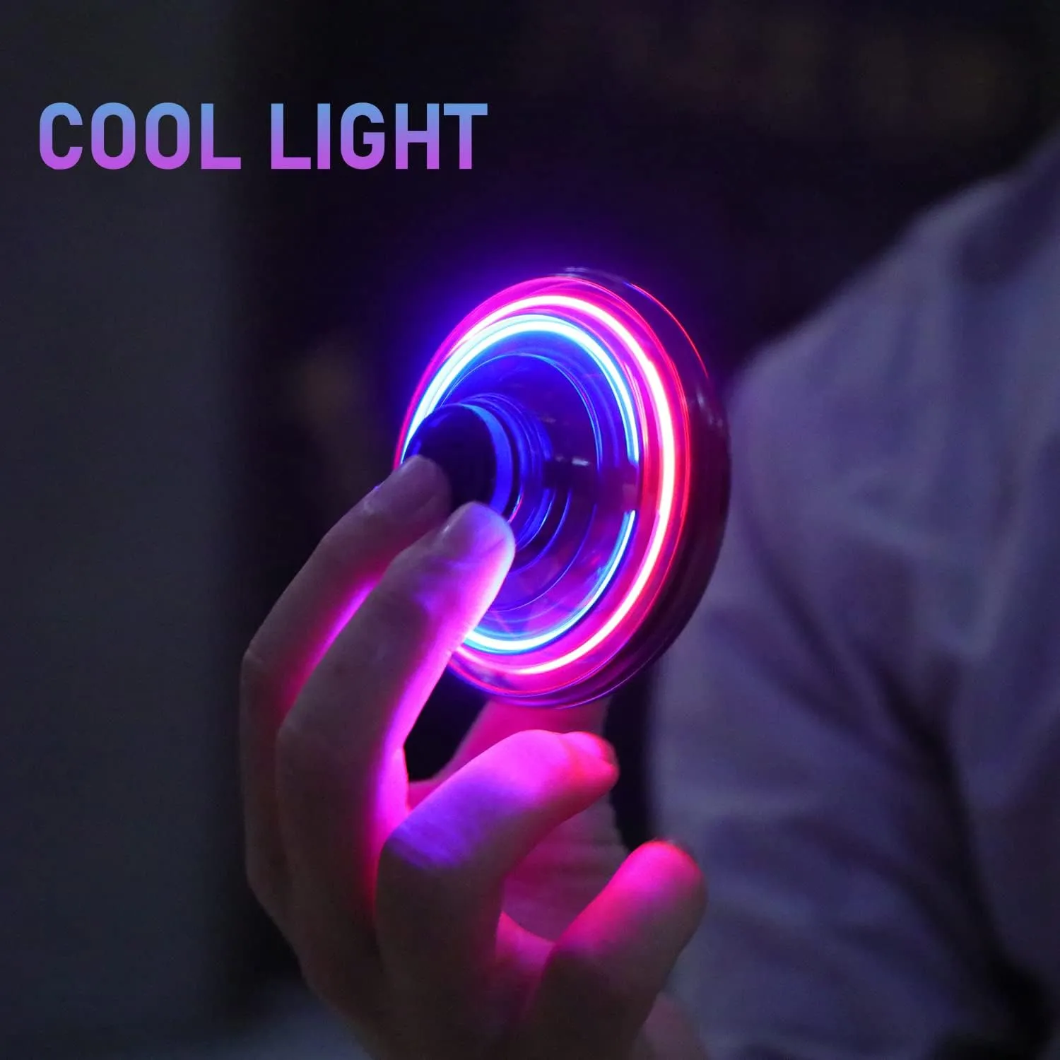 Hand Operated Mini Drones, Fidget Flying Spinner with Lights, UFO Drone Flying Toys, Cool Stuff Gadgets Christmas Birthday Gifts for Boys Girls Teens 8 9 10 11 