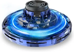Hand Operated Mini Drones, Fidget Flying Spinner with Lights, UFO Drone Flying Toys, Cool Stuff Gadgets Christmas Birthday Gifts for Boys Girls Teens 8 9 10 11 
