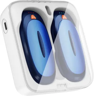 Hand Warmers Rechargeable with 10000mAh Charging Case, 2000mAh Portable Hand Warmers 2 Pack, Reusable Electric Pocket Heater for Hunting, Camping Gear, Outdoors, Gifts for Christmas