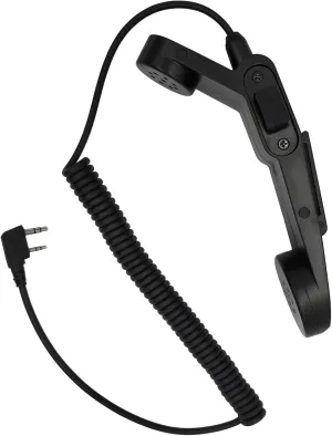 Handset Mic External Hand Set Military Style Microphone Handheld Ham Radio Ptt Speaker for Baofeng UV-5R UV-82HP BF-888S BF-F8HP AR-152 Arcshell Retevis RT21 RT22 RT27 H-777 Kenwood 2Pin Radio
