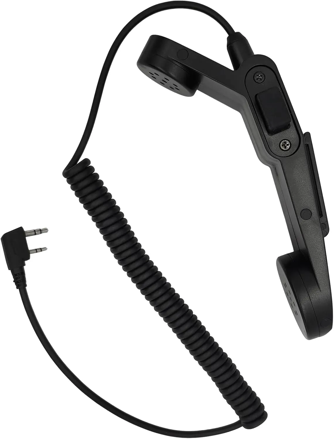 Handset Mic External Hand Set Military Style Microphone Handheld Ham Radio Ptt Speaker for Baofeng UV-5R UV-82HP BF-888S BF-F8HP AR-152 Arcshell Retevis RT21 RT22 RT27 H-777 Kenwood 2Pin Radio