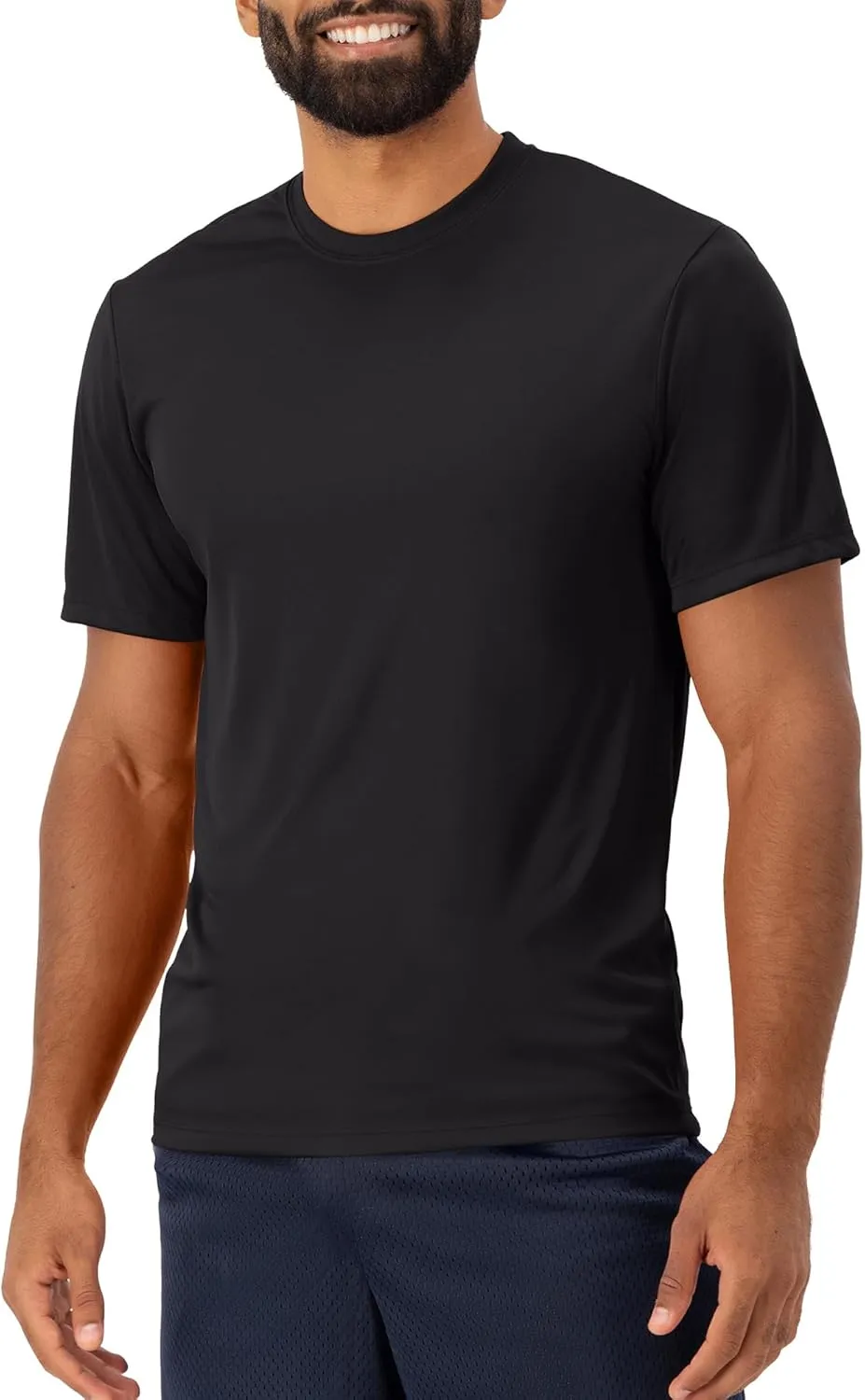 Hanes Men's T-shirt Pack, Cool Dri Moisture-wicking Performance T-shirt, Performance Tee, 40  Upf Protection, 2-pack
