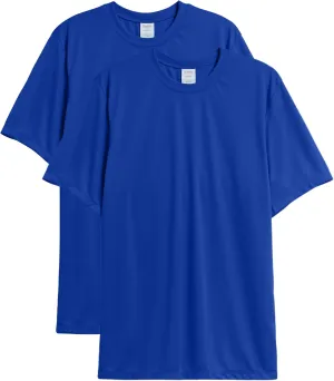 Hanes Men's T-shirt Pack, Cool Dri Moisture-wicking Performance T-shirt, Performance Tee, 40  Upf Protection, 2-pack