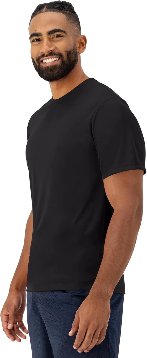 Hanes Men's T-shirt Pack, Cool Dri Moisture-wicking Performance T-shirt, Performance Tee, 40  Upf Protection, 2-pack