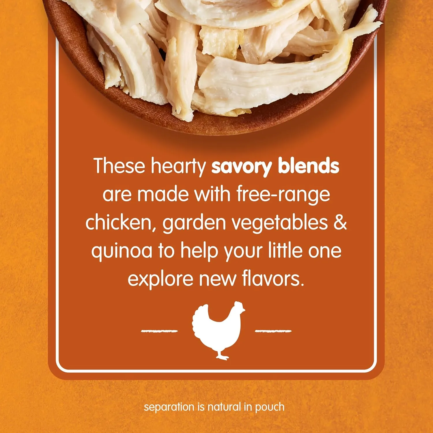 Happy Baby Organics Savory Blends Stage 3 Baby Food Puree, Free-Range Chicken, Garden Vegetables & Quinoa Fiesta, 3.5 Ounce (Pack of 16)