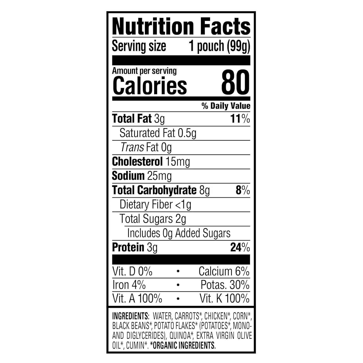 Happy Baby Organics Savory Blends Stage 3 Baby Food Puree, Free-Range Chicken, Garden Vegetables & Quinoa Fiesta, 3.5 Ounce (Pack of 16)