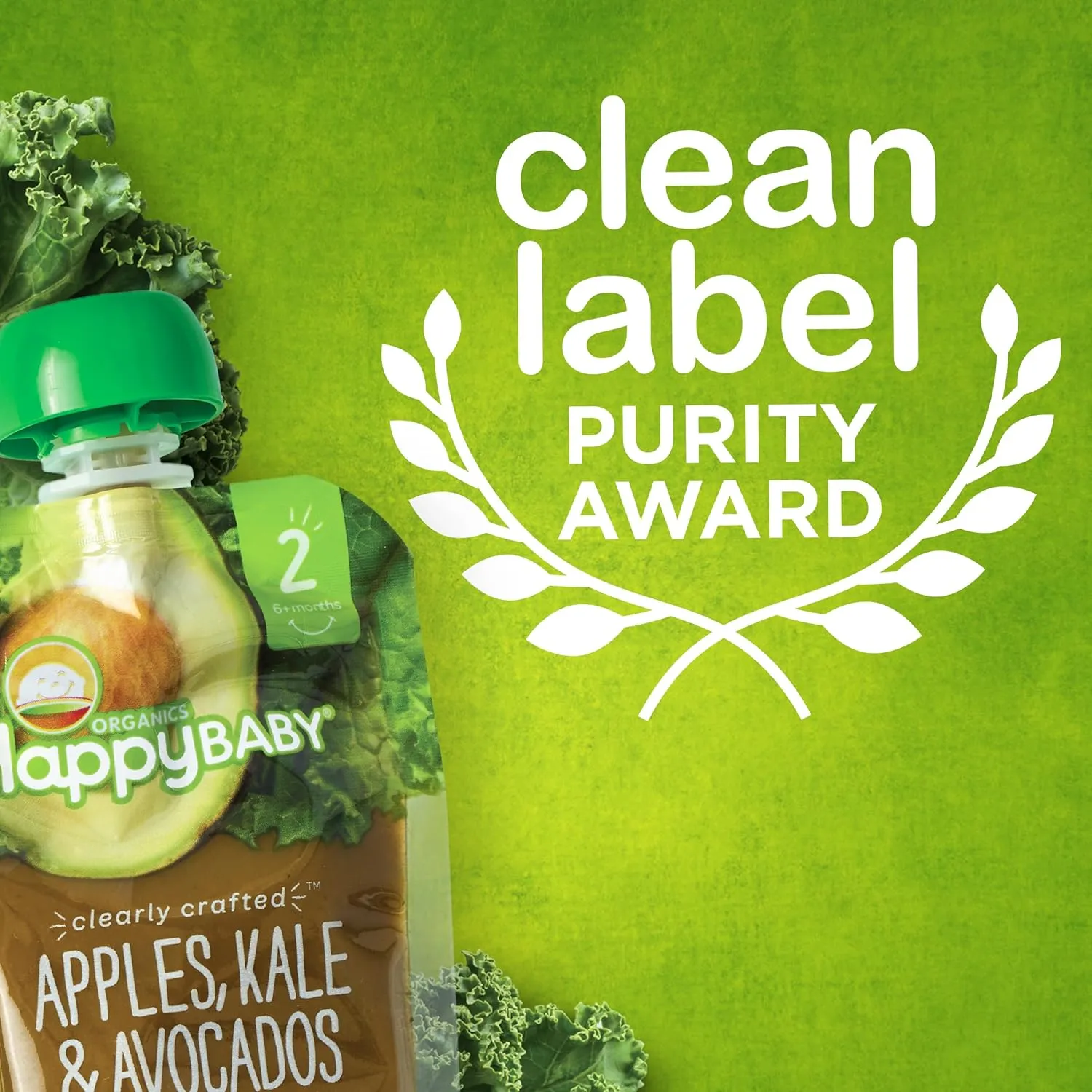 Happy Family Happy Baby Organic Clearly Crafted Stage 2 Baby Food Bananas, Sweet Potatoes & Papayas, 4 Pouch (Pack of 16), Banana Sweet Potato Yellow Papaya, 64 Oz