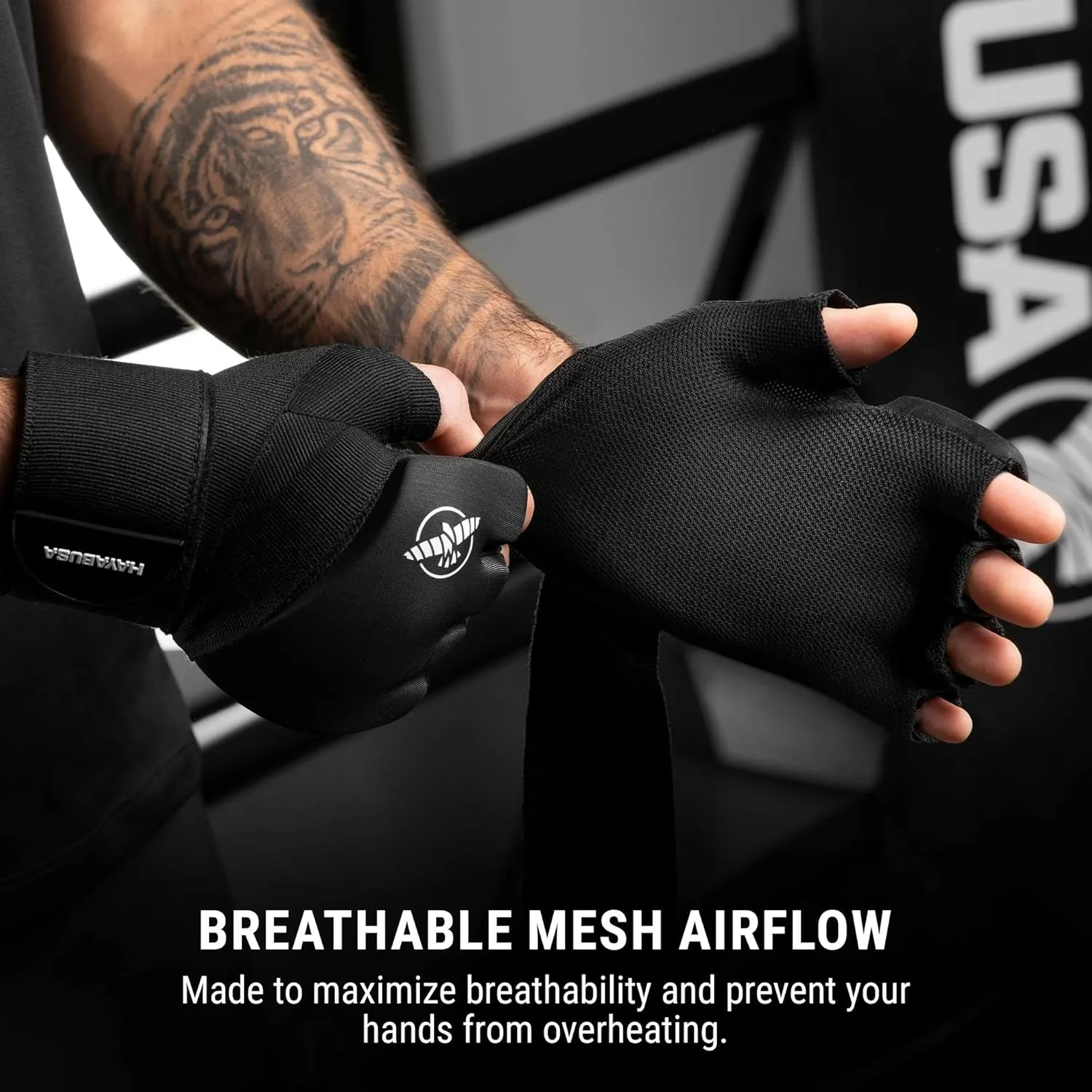 Hayabusa Elite Quick Wraps - Boxing & Martial Arts Hand Wraps - Black