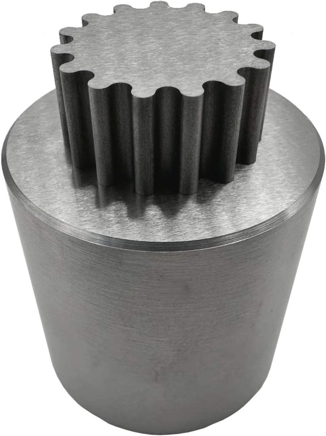Heavenly Metals 2-Piece Gear Cylinder Puzzle – Zero Tolerance EDM Wire Cut, Stainless Steel Executive Desk Toy, Office Decor & Stress Reliever for Men