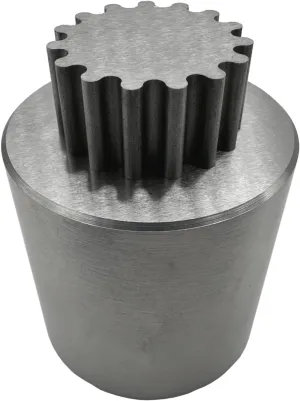 Heavenly Metals 2-Piece Gear Cylinder Puzzle – Zero Tolerance EDM Wire Cut, Stainless Steel Executive Desk Toy, Office Decor & Stress Reliever for Men